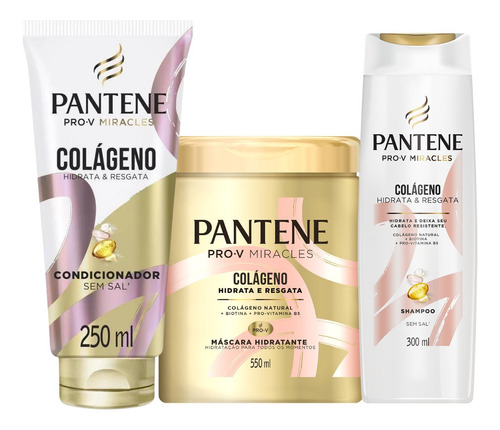 Linha Pantene Colágeno Hidrata e Resgata